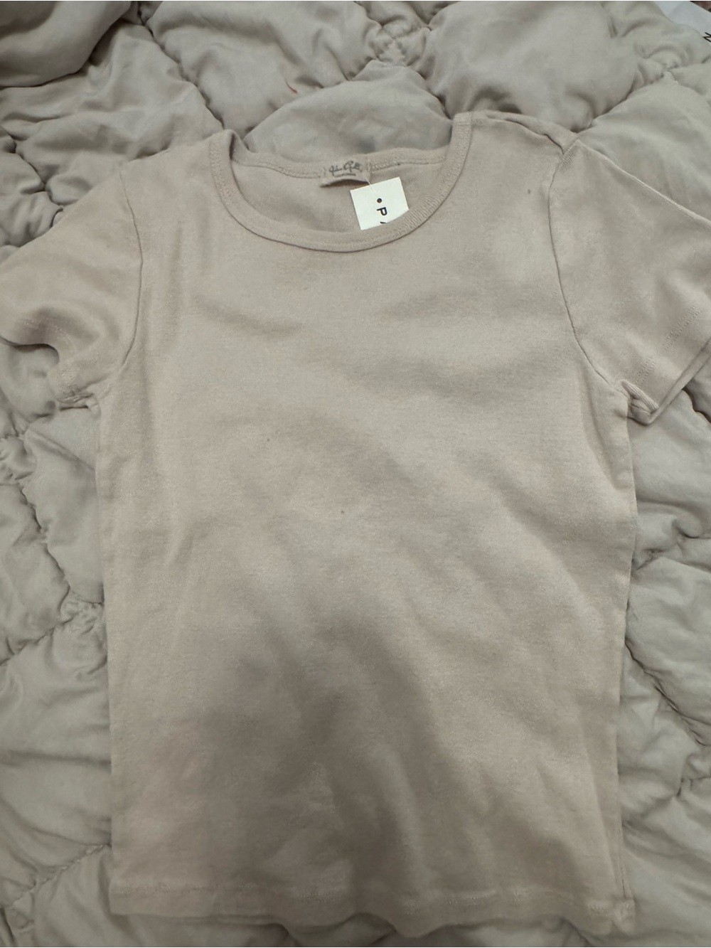 Brandy Melville Short Sleeve Tee - light pink
